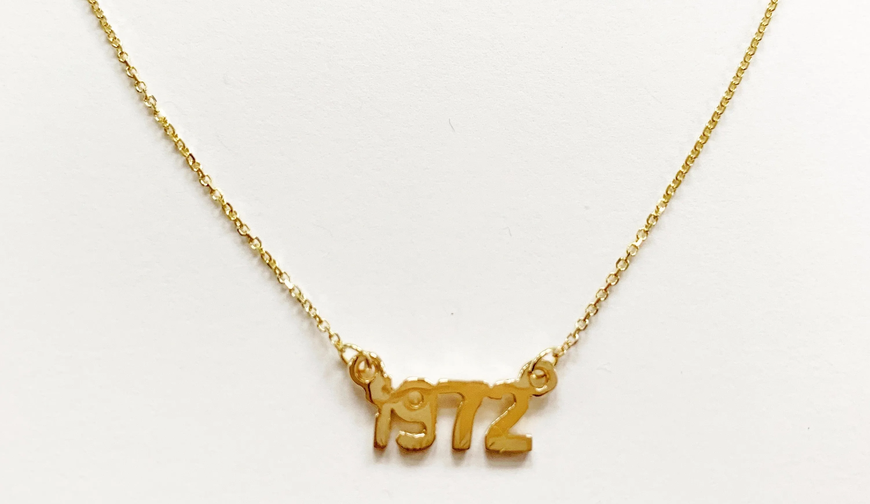 14K Yellow Gold 1972 Necklace