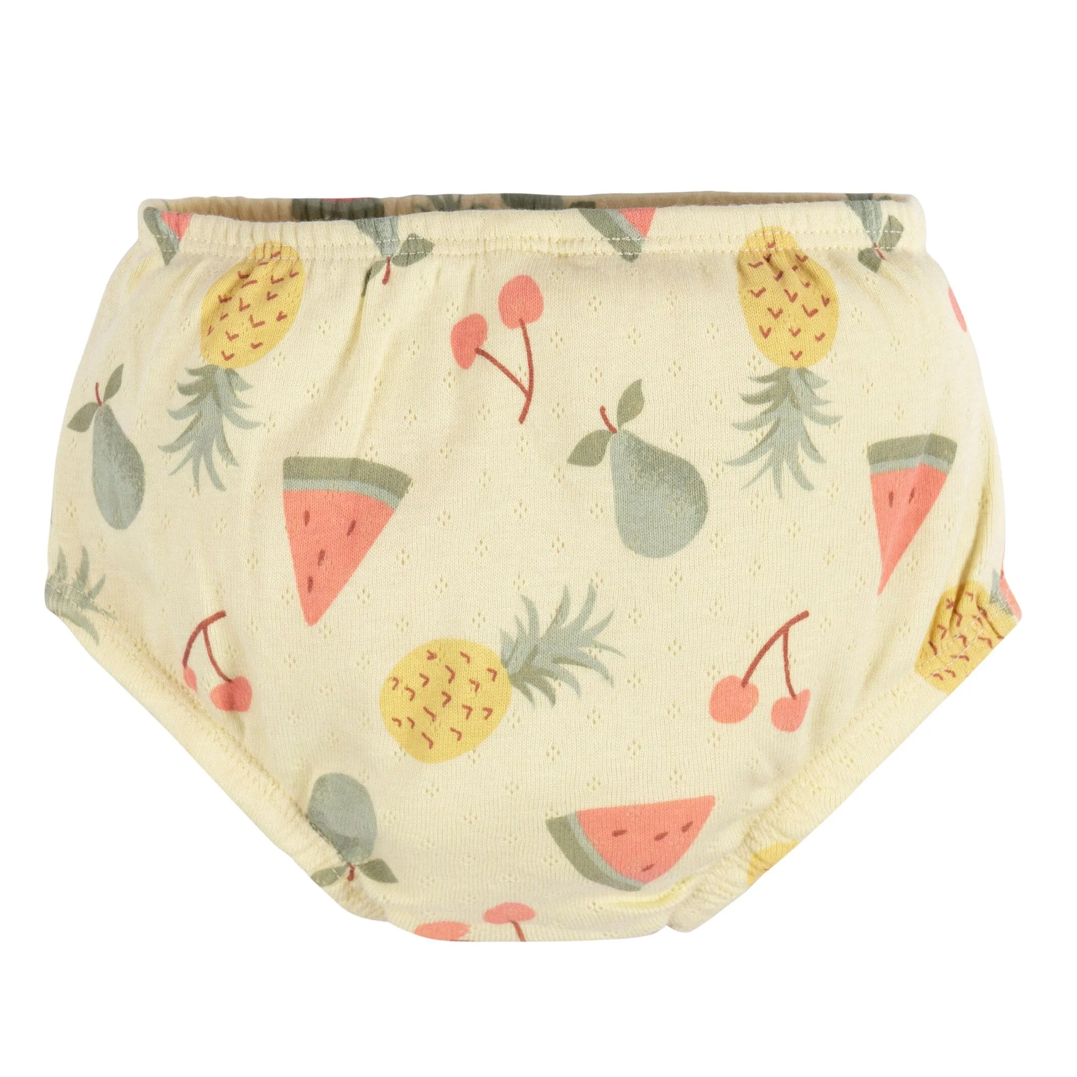 2-Piece Baby Girls Fruit Dress & Diaper Cover Set