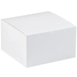 9 x 9 x 5 1/2" White Gift Boxes