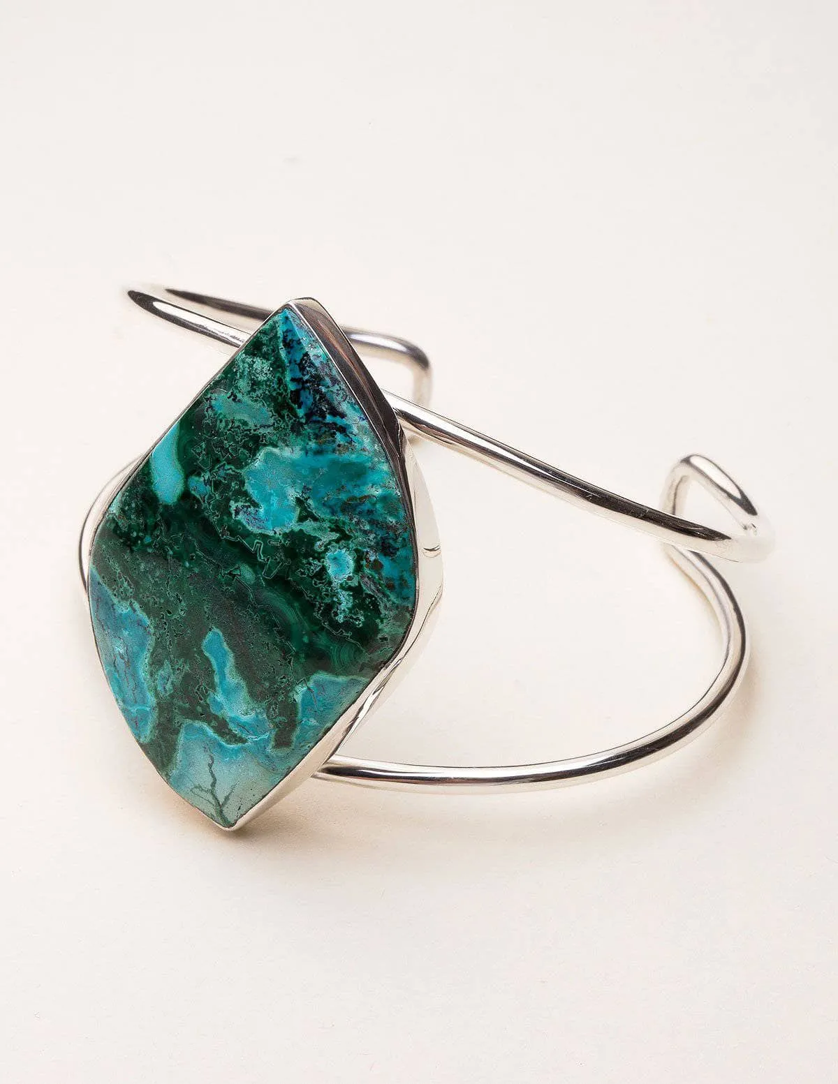 Azurite Malachite Gemstone Cuff - One Of A Kind