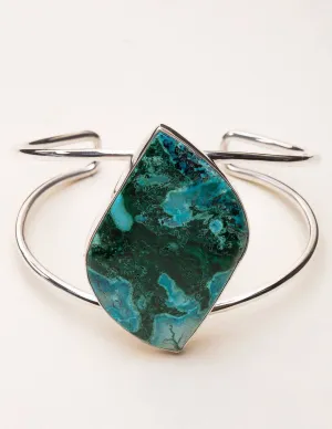 Azurite Malachite Gemstone Cuff - One Of A Kind