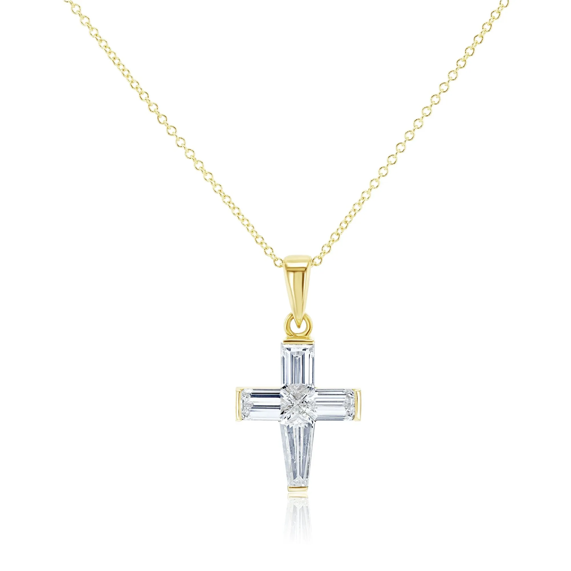 Baguette One-of-A-Kind Cross Pendants