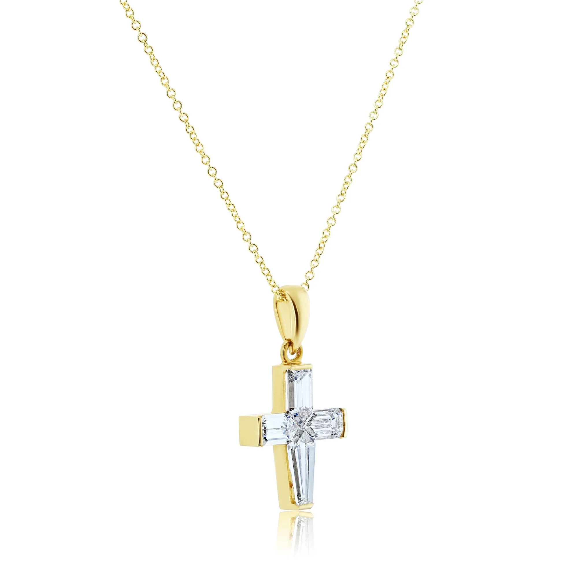 Baguette One-of-A-Kind Cross Pendants