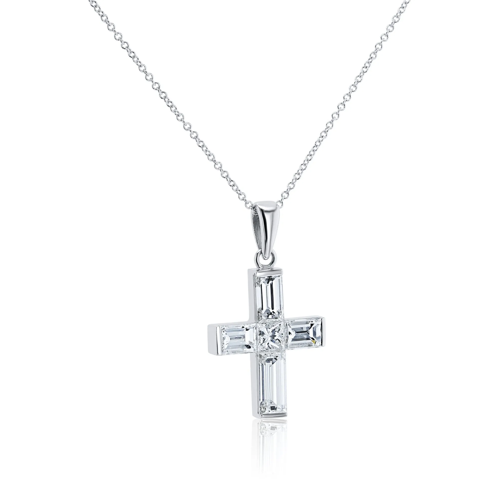 Baguette One-of-A-Kind Cross Pendants