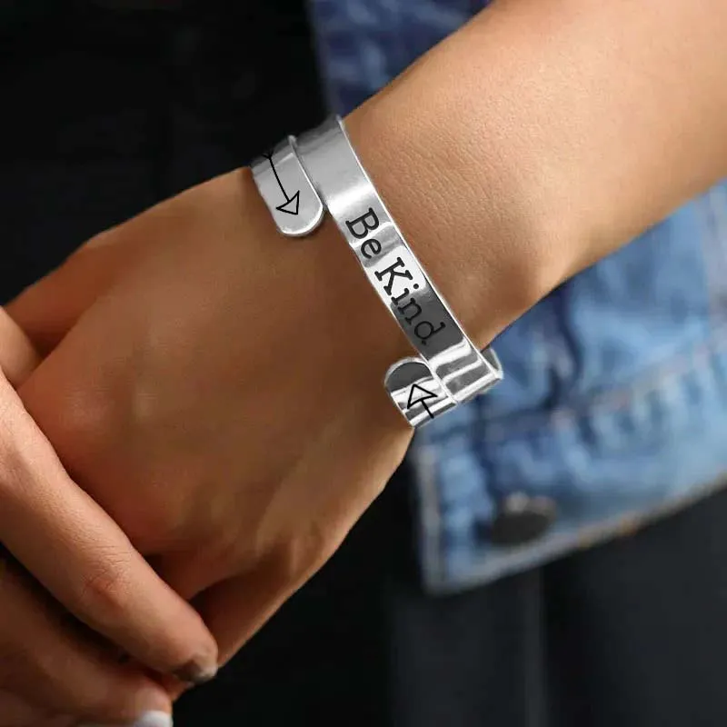 Be Kind...Of A Bi♥ch Mantra Bracelet