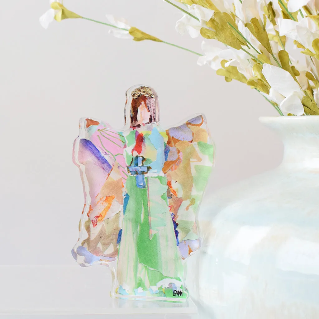 Bitty Angel Acrylic Block Kathleen