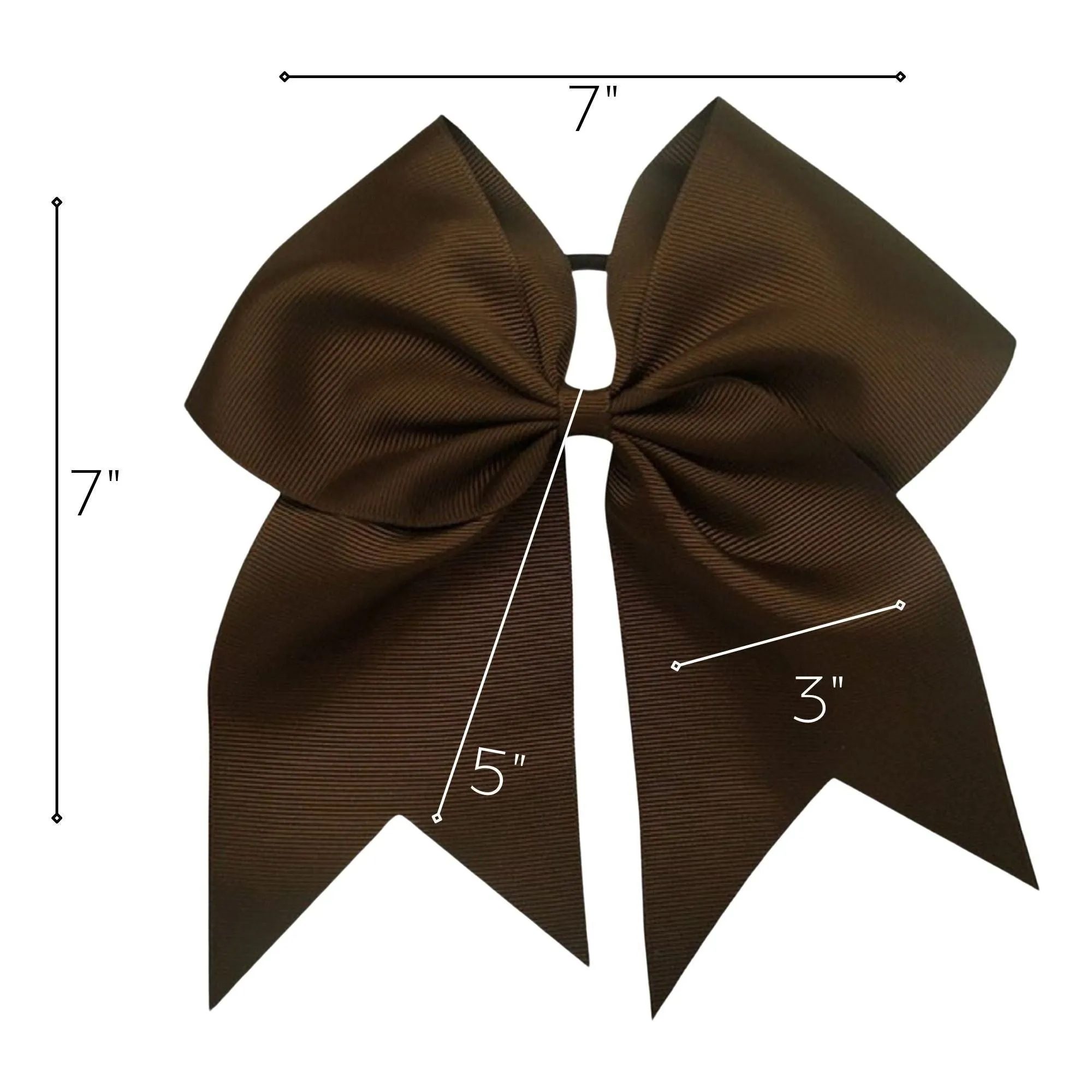 Brown Cheer Bow