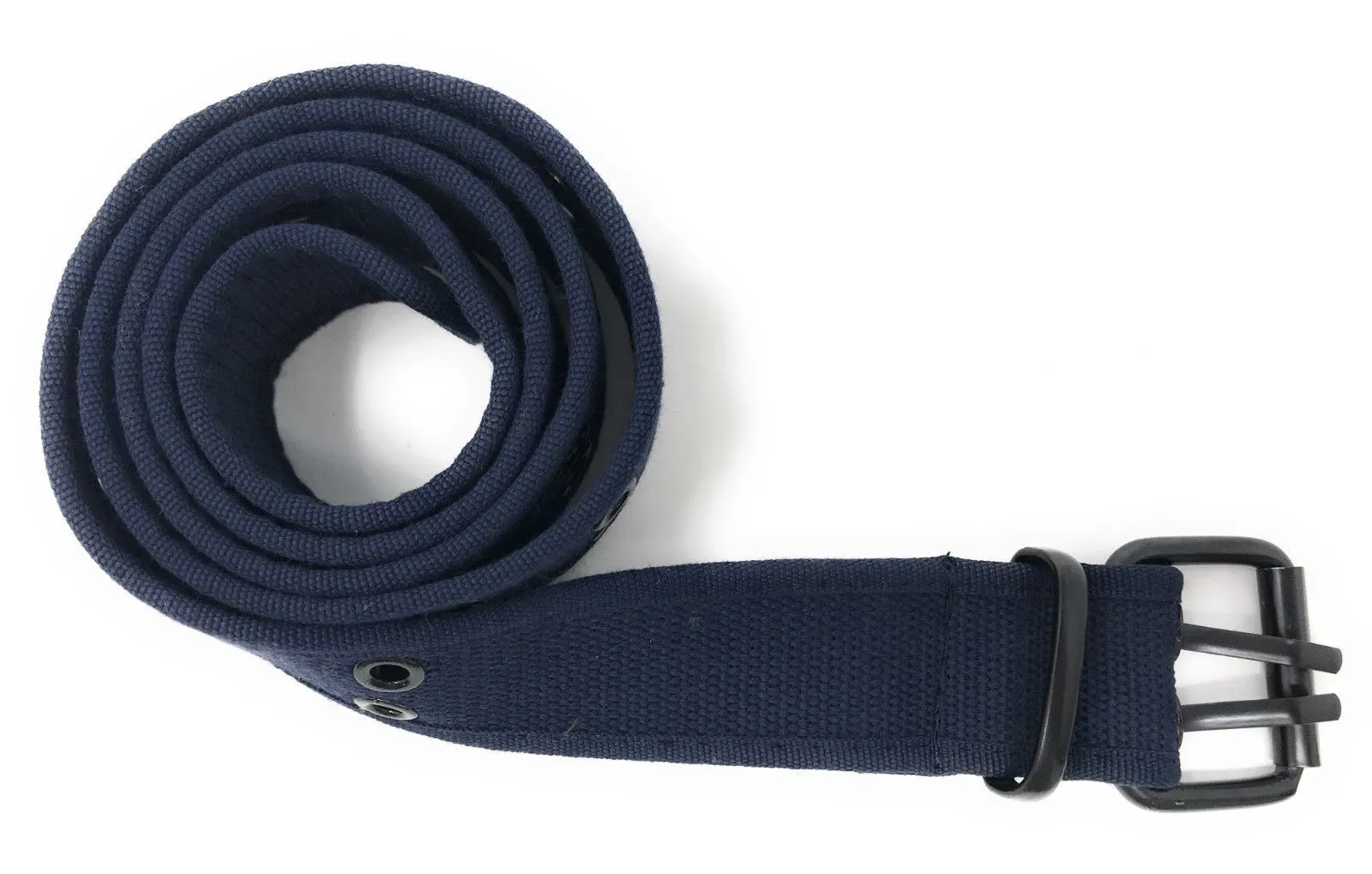 Casaba Canvas Belts Double Row 2 Holes Grommet Fabric Military Mens Women Unisex