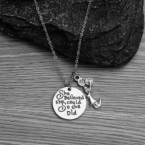 Cheer Necklace- She Believed She Could So She Did