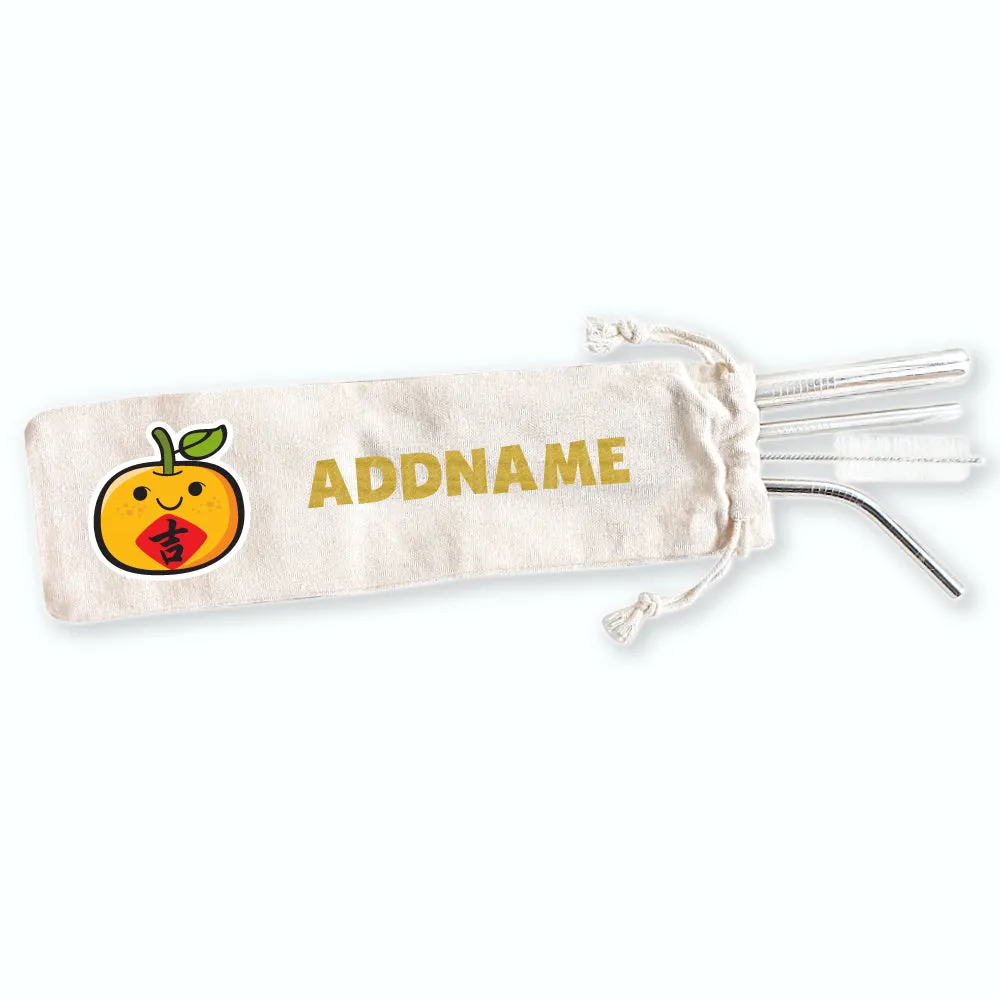 Chinese New Year Eco-friendly Reusable Straw Set [FREE Custom Add Name]