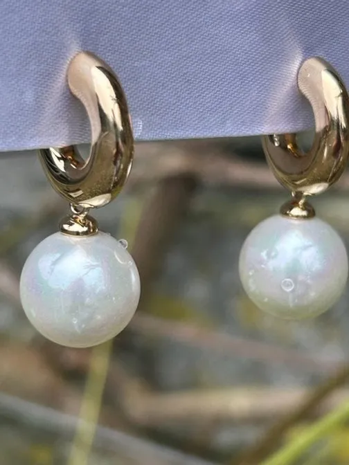 Corona Silver Majorca Pearl Earrings