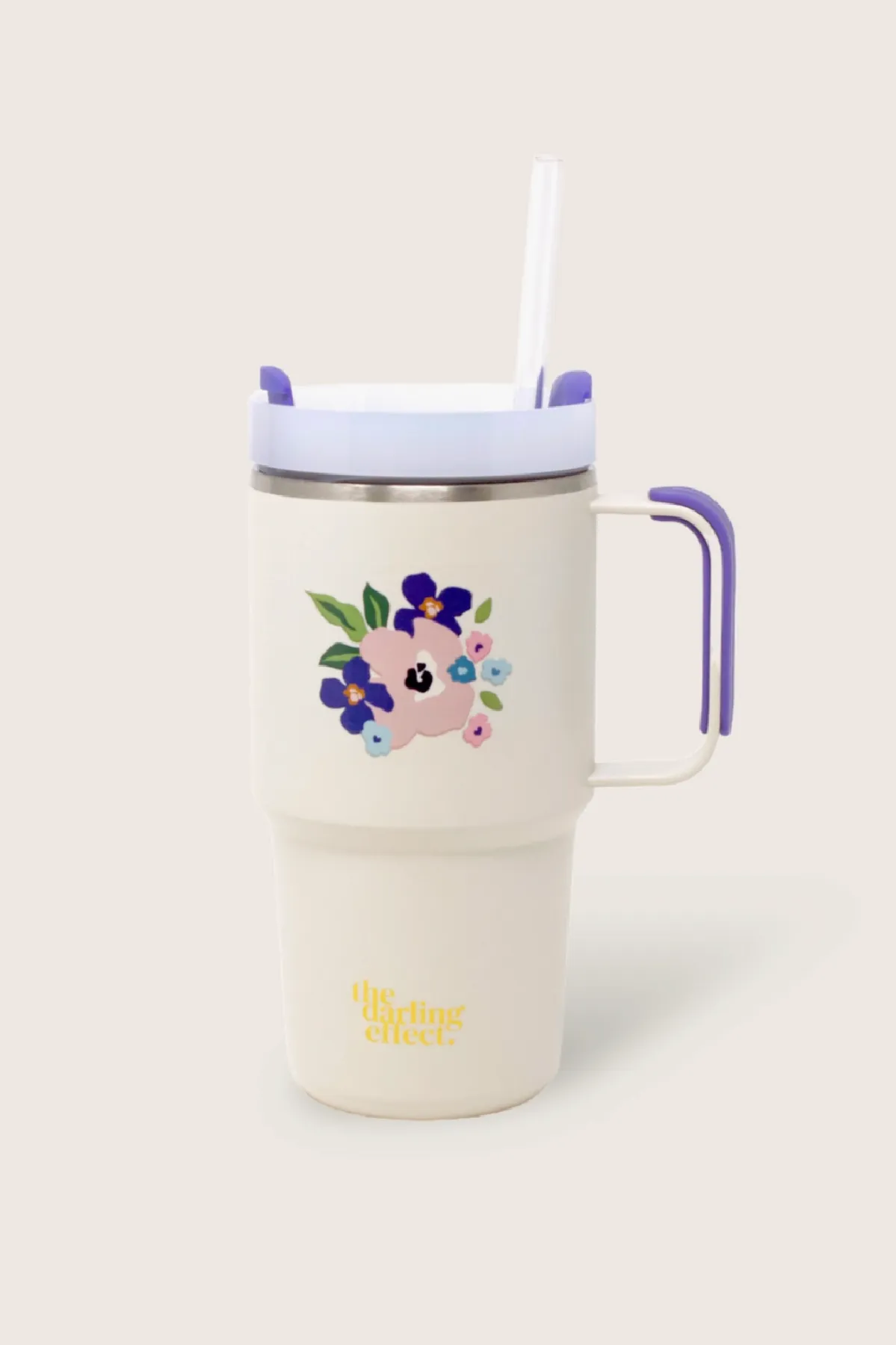 Cream Bloom 20oz Mini On-The-Go Tumbler