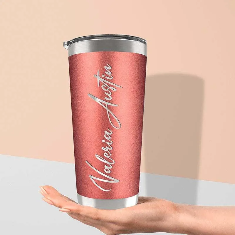 Custom Tumbler, Personalized Name Tumbler, Birthday Gifts for Him, Her