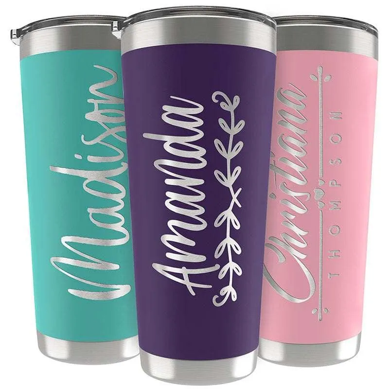 Custom Tumbler, Personalized Name Tumbler, Birthday Gifts for Him, Her