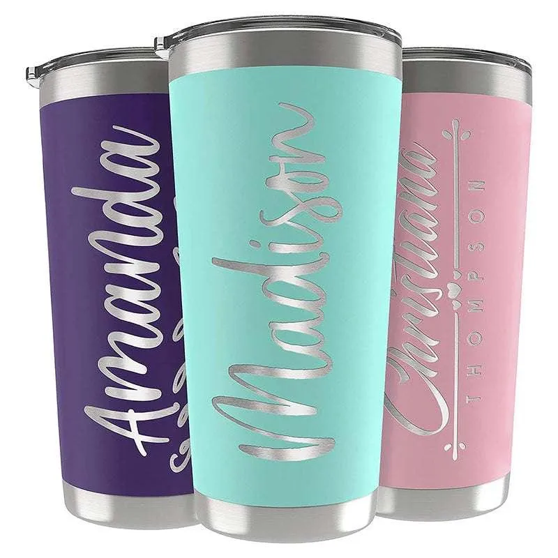 Custom Tumbler, Personalized Name Tumbler, Birthday Gifts for Him, Her