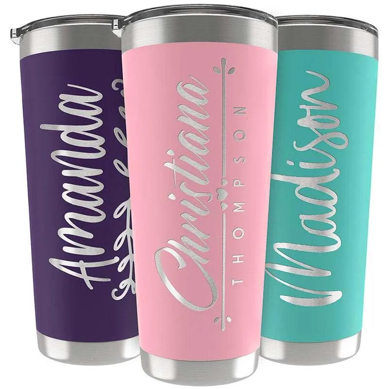 Custom Tumbler, Personalized Name Tumbler, Birthday Gifts for Him, Her