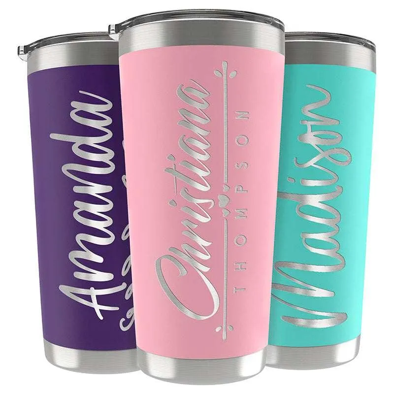 Custom Tumbler, Personalized Name Tumbler, Birthday Gifts for Him, Her