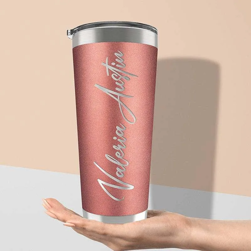 Custom Tumbler, Personalized Name Tumbler, Birthday Gifts for Him, Her