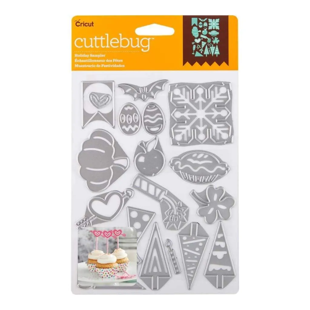 Cuttlebug Cut & Emboss Die Holiday Sampler, 20 pack*