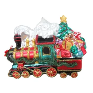 December Diamonds Party At The North Pole Train With Gifts Ornament