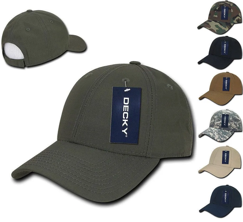 Decky Military Camo Army Woodland Acu Low Crown Structured Ripstop Hats Caps