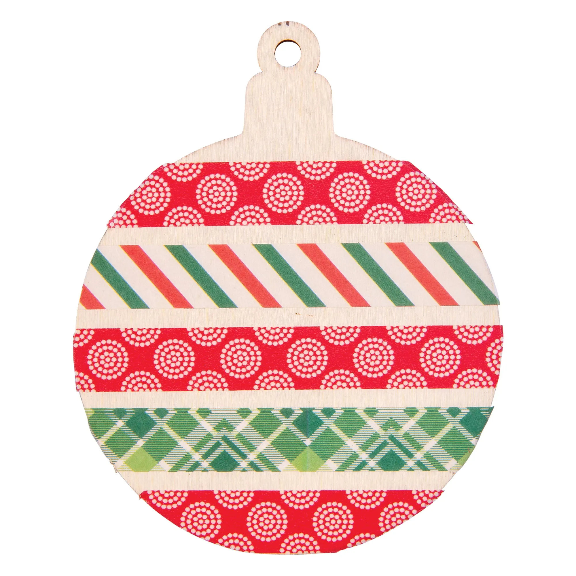 DIY Wooden Christmas Ornaments Assorted Pack of 12