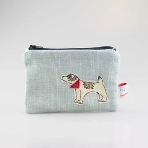 Dog Embroidered Small Useful Purse