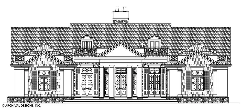 Elegant 3-Bedroom Cape Cod Style Home Plan for Convenient Lifestyle