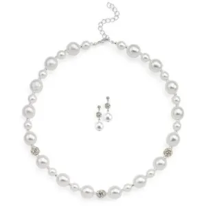 Ellie Colored Pearl Necklace and Earring Set