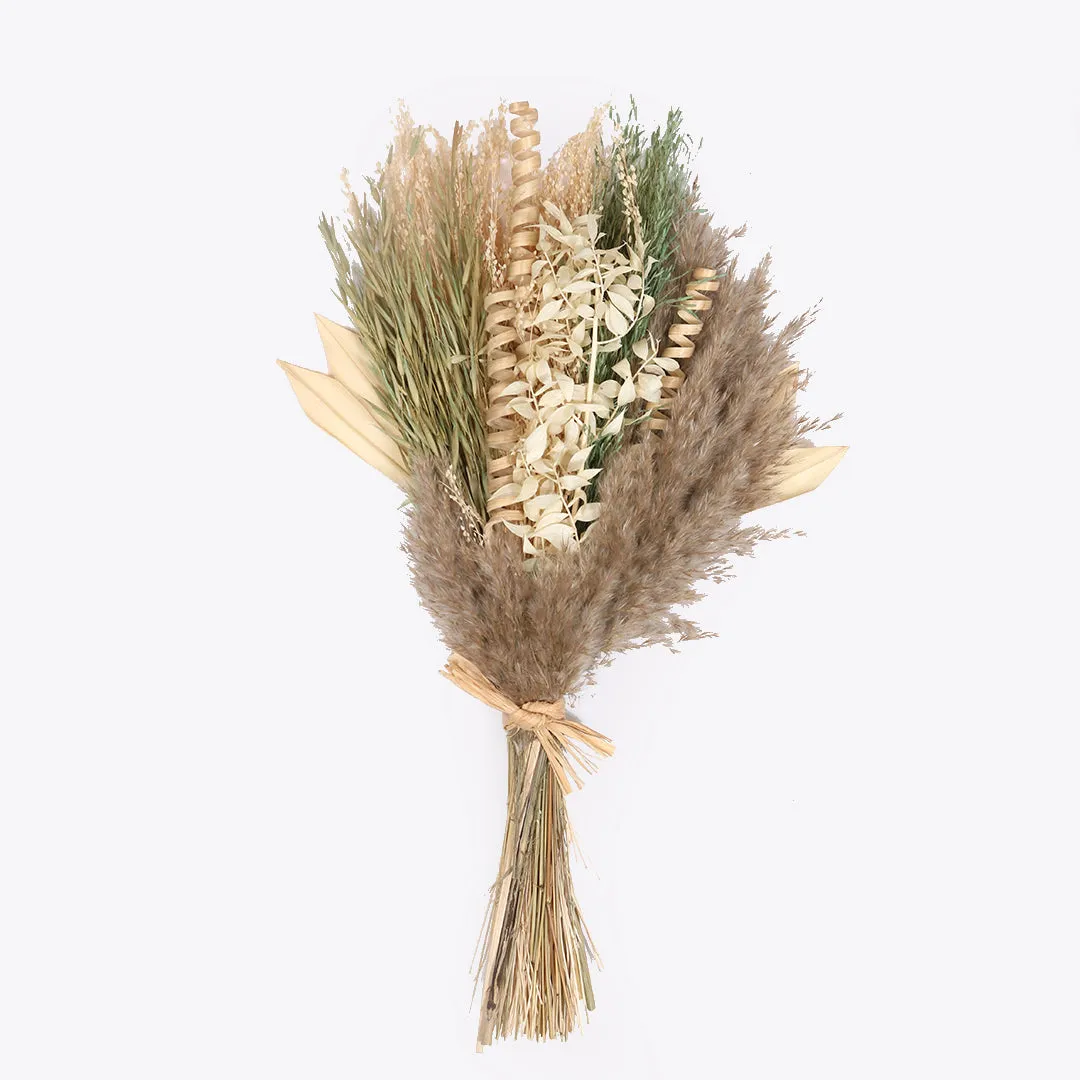 Everyday beige dried flower bunches