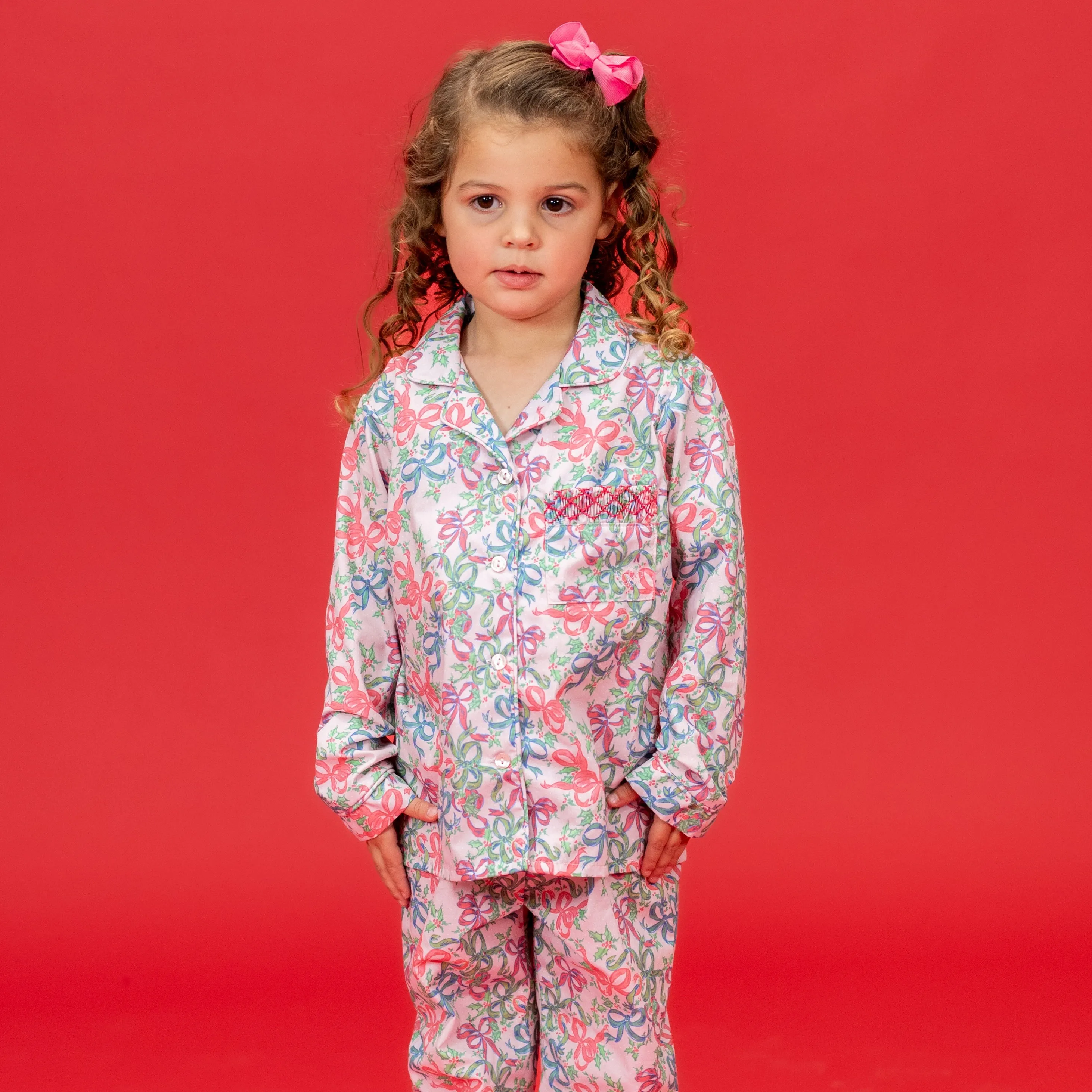 Finley Girl Pajama Set - Bows