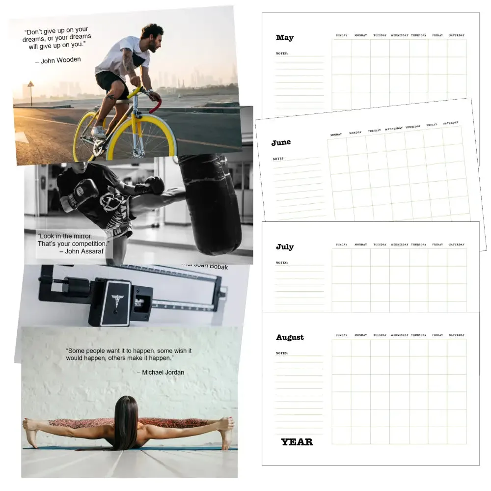 Fitness Goals Calendar PLR