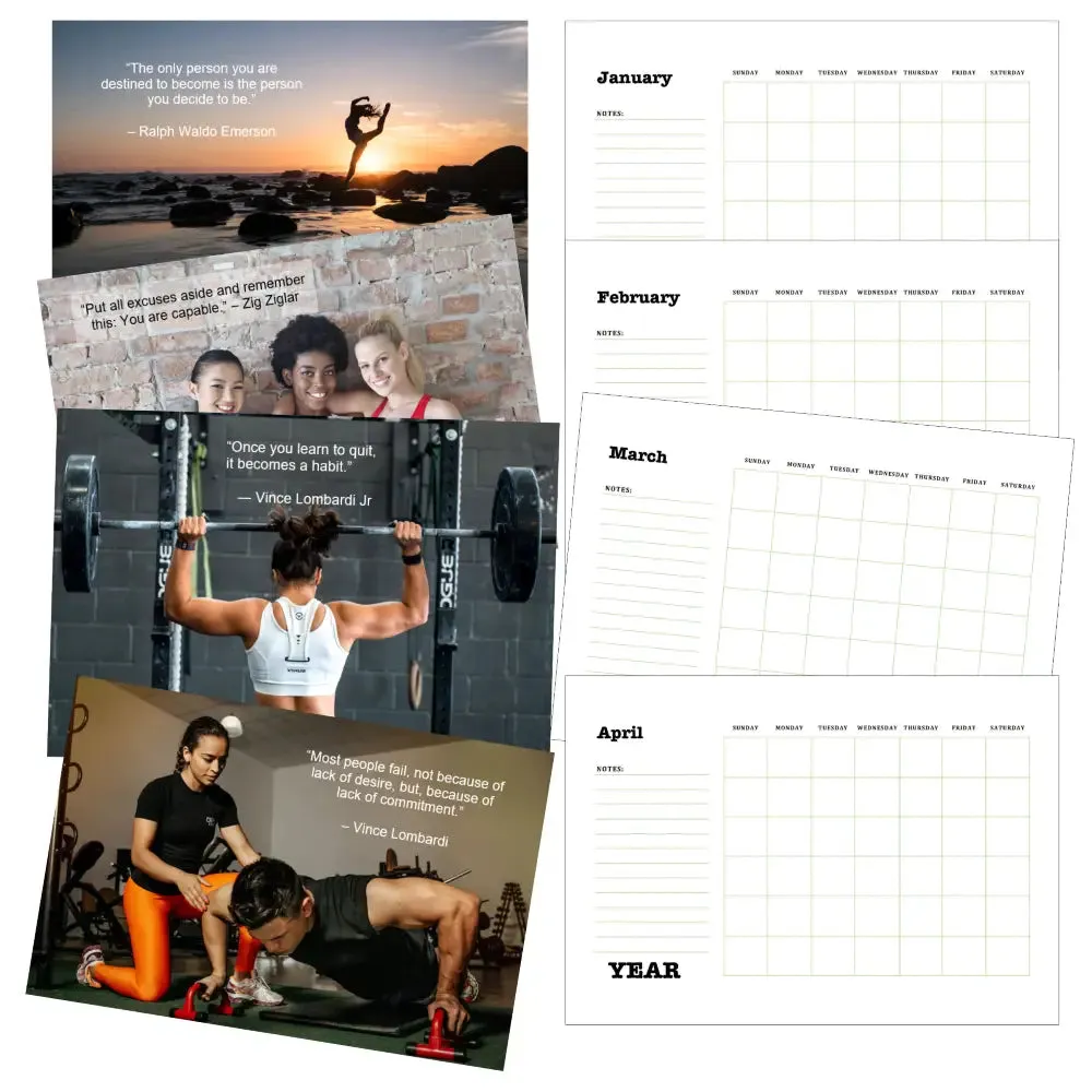 Fitness Goals Calendar PLR