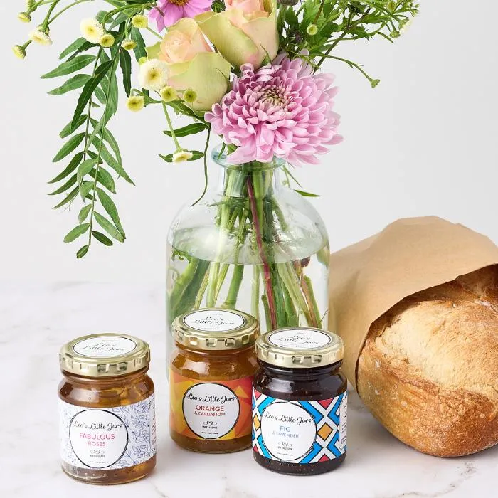 Flowers Jam and Bread