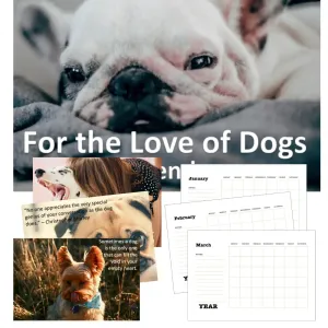 For the Love of Dogs Calendar PLR