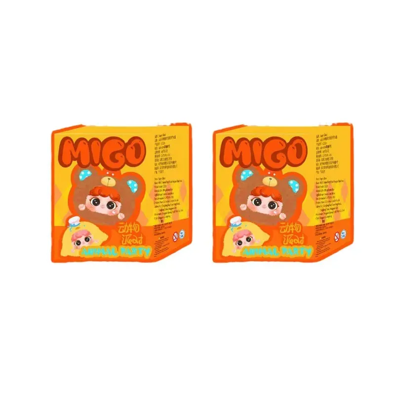 Genuine Migo Animal Party Series Blind Box | Cute Mystery Box | Collectible Model Ornaments | Surprise Gift for Children