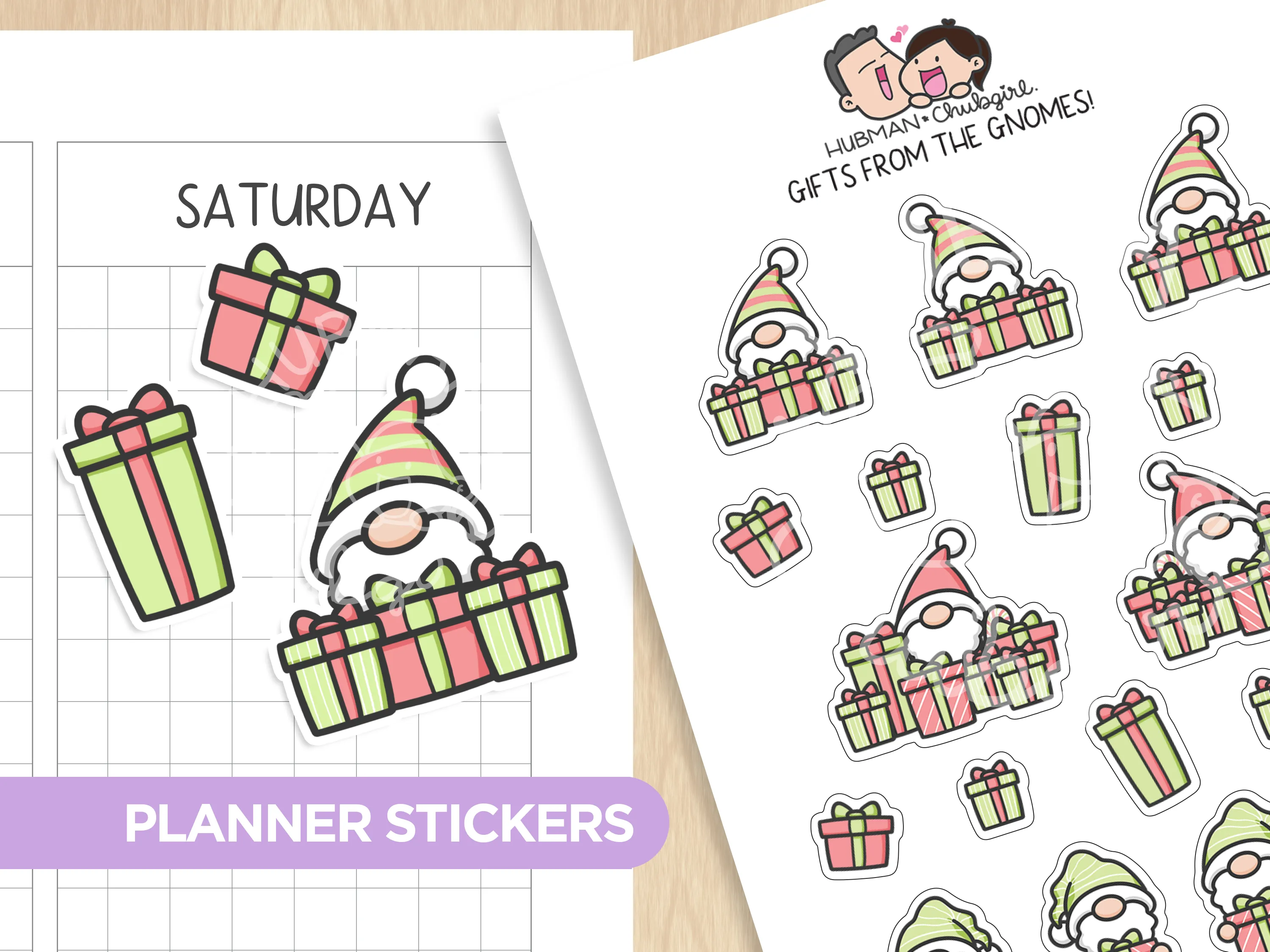 Gifts from the Gnomes! Planner Stickers