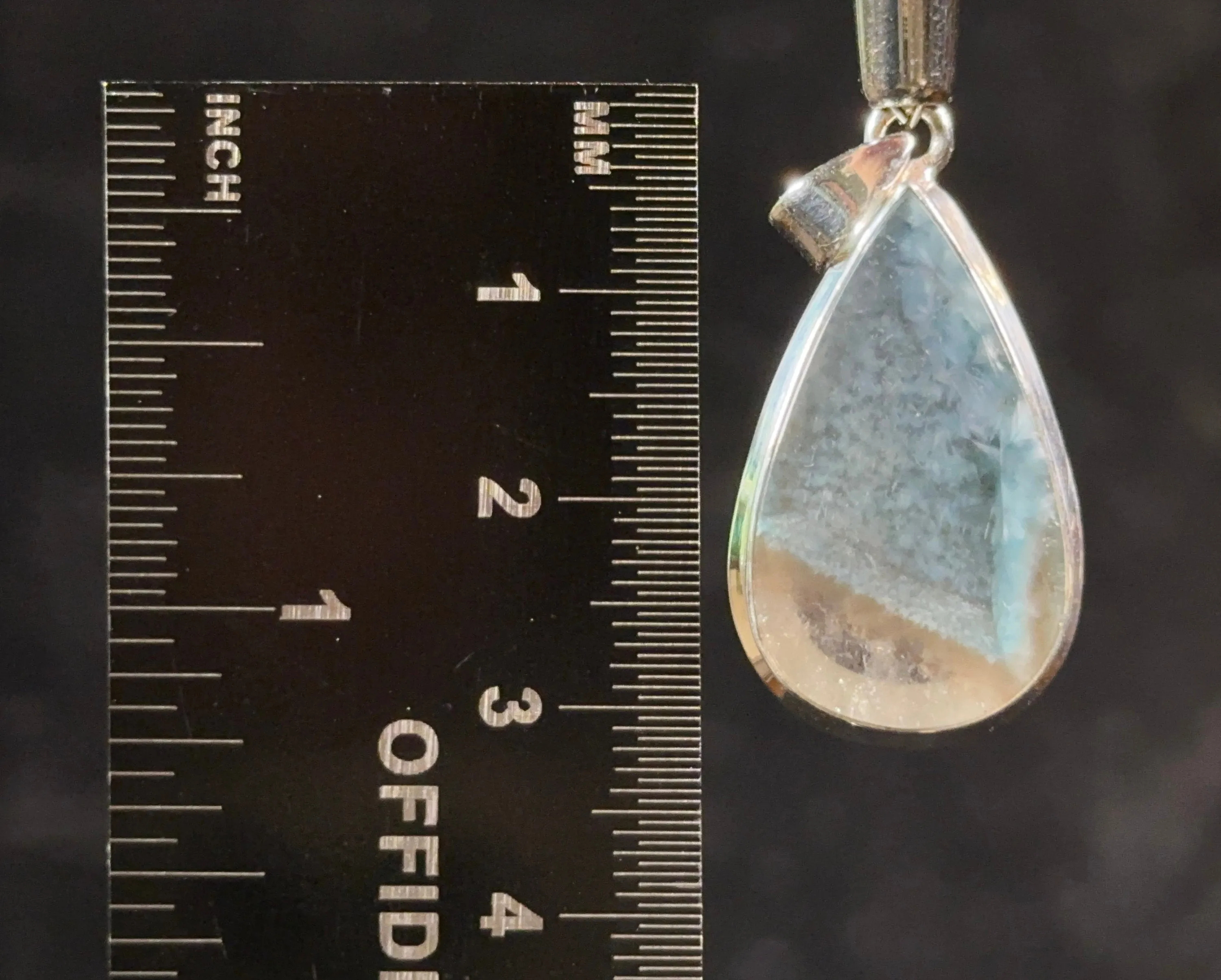 GILALITE in QUARTZ Pendant - State of Paraíba, Brazil - Rare Medusa Paraiba Quartz, One-of-a-Kind, Polished Crystal Cabachon, 53832