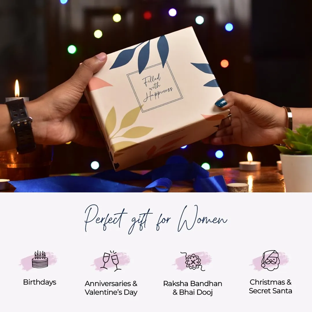 Gleevers Birthday Gift for Women|Gift Box pack of 2 with Candle (Arabian Wood,60gm) & Stone Studded Bracelet|Anniversary Gift for Wife, Valentine Gift for Girlfriend, Birthday Gift for Mother