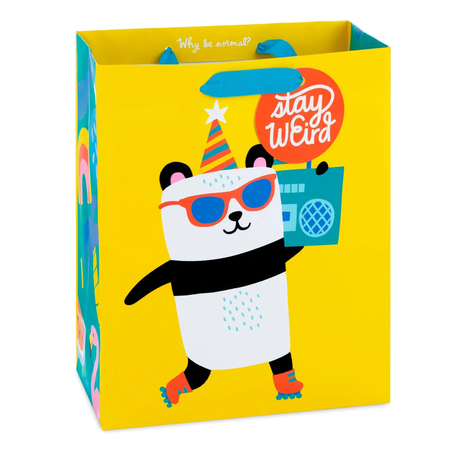 Hallmark 9.6'' Stay Weird Panda Medium Gift Bag