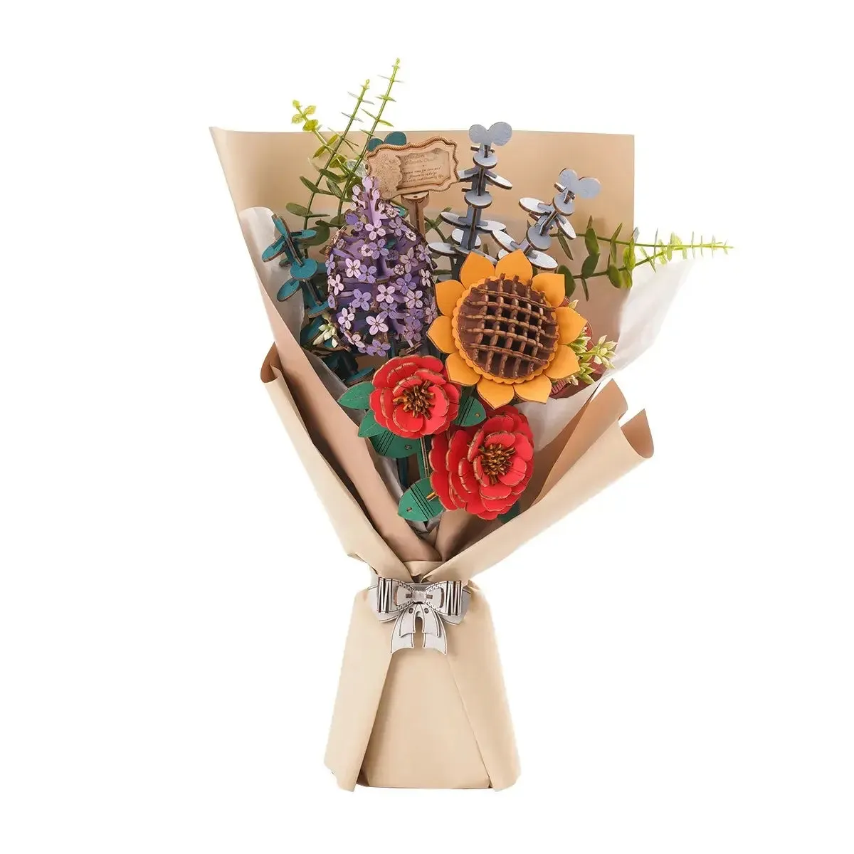 Hands Craft DIY Wooden Flower Bouquet