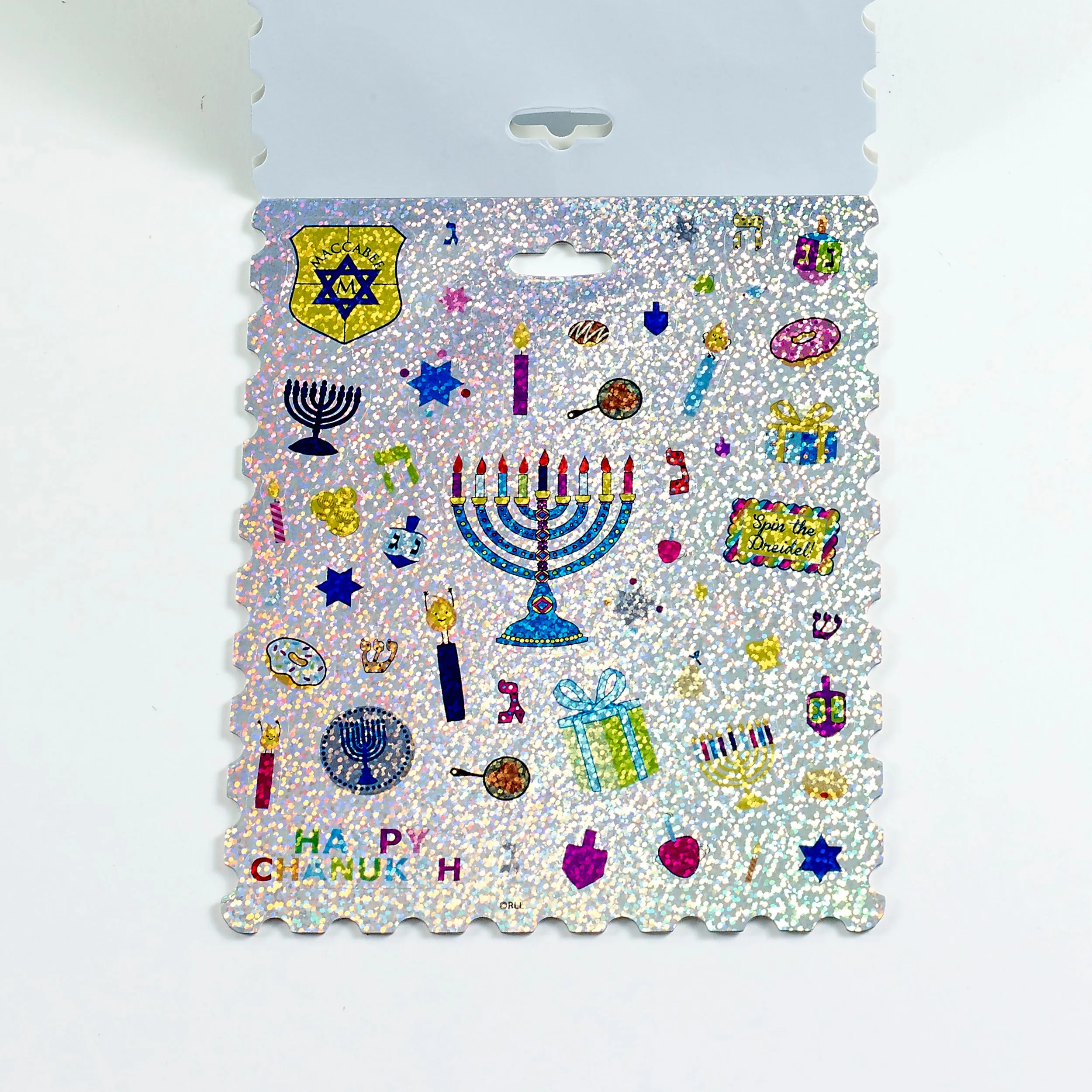 hanukkah prismatic sticker book