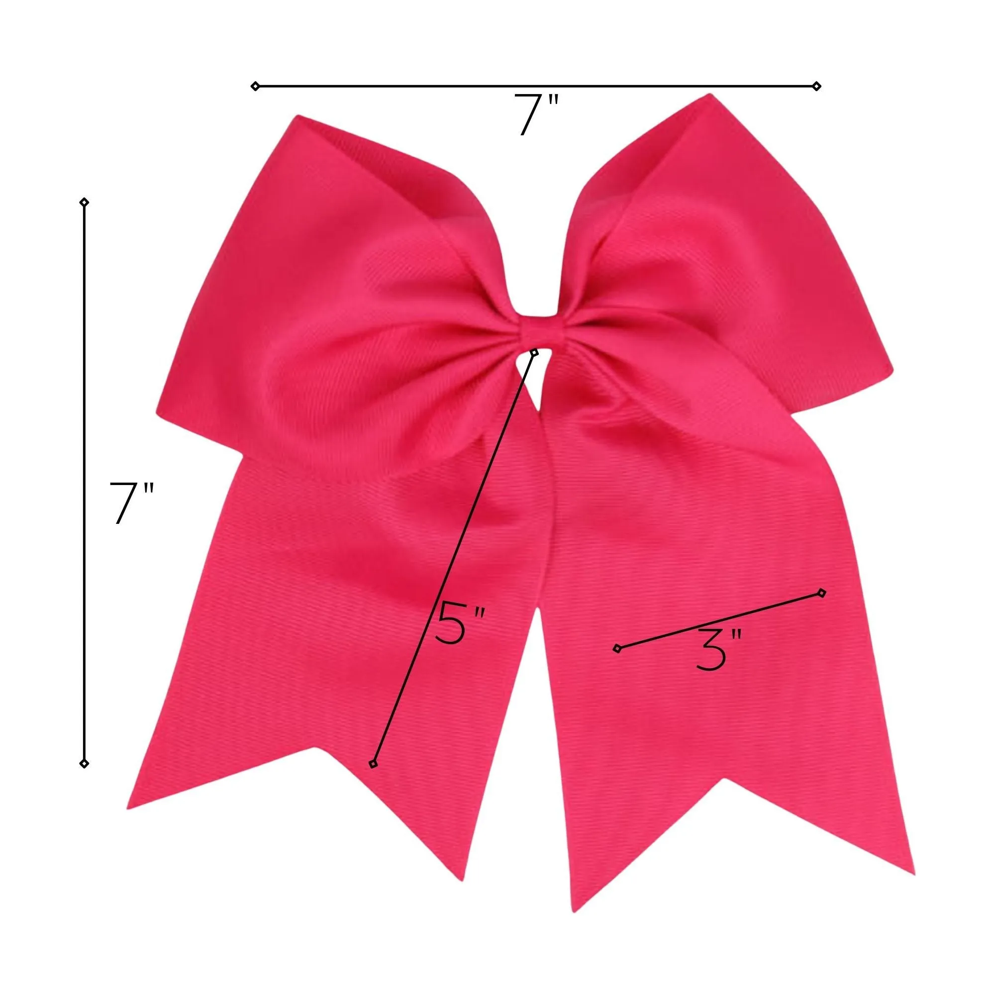 Hot Pink Cheer Bow