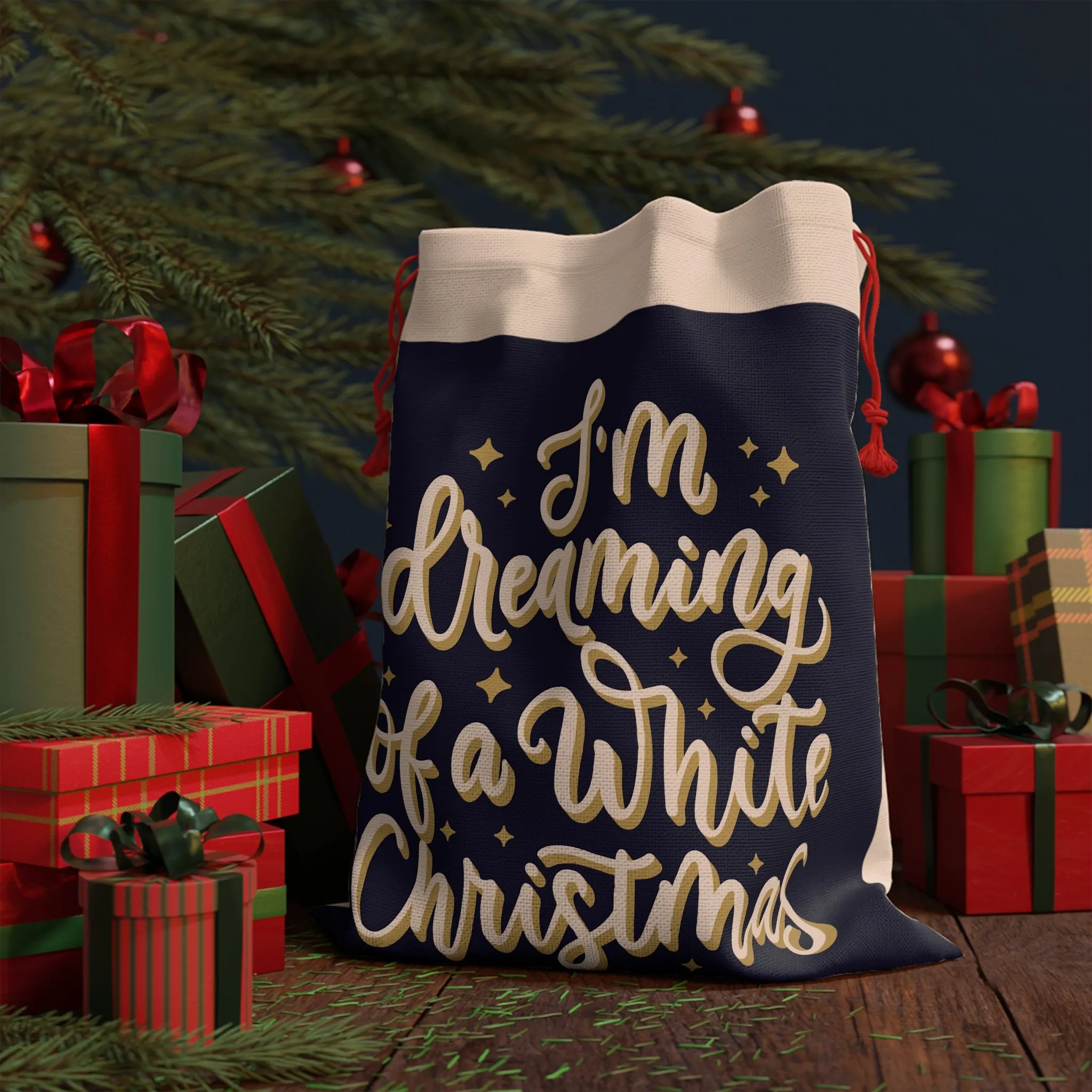 I'm Dreaming Of A White Christmas Gift Bag with exclusive Italian design print | Giada Valenti | Christmas Gift