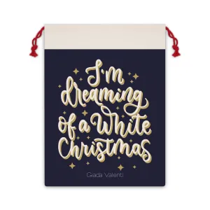 I'm Dreaming Of A White Christmas Gift Bag with exclusive Italian design print | Giada Valenti | Christmas Gift