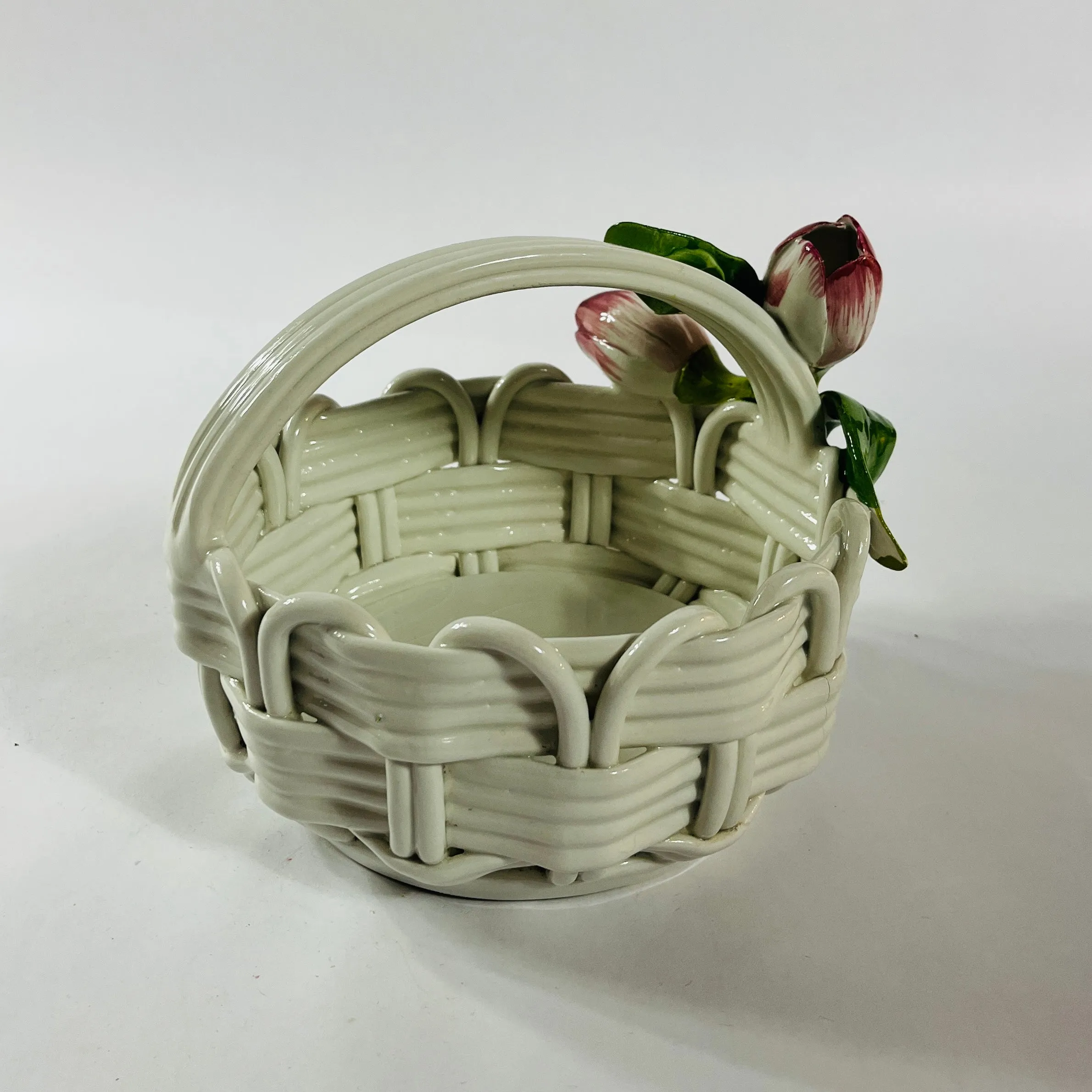 Italian Ceramic Tulip Basket