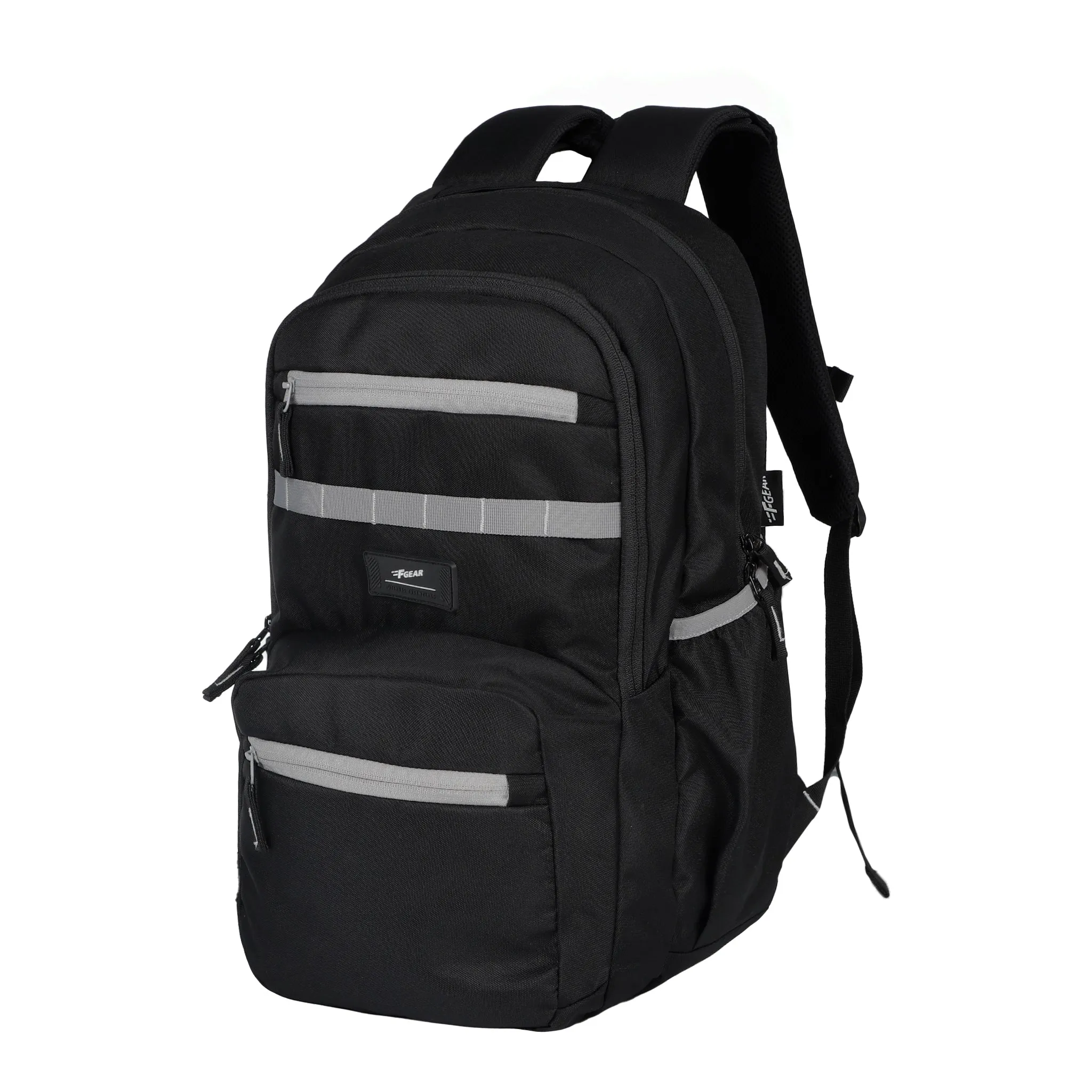 J7717 Rainbow Black 26L Laptop Backpack with Raincover