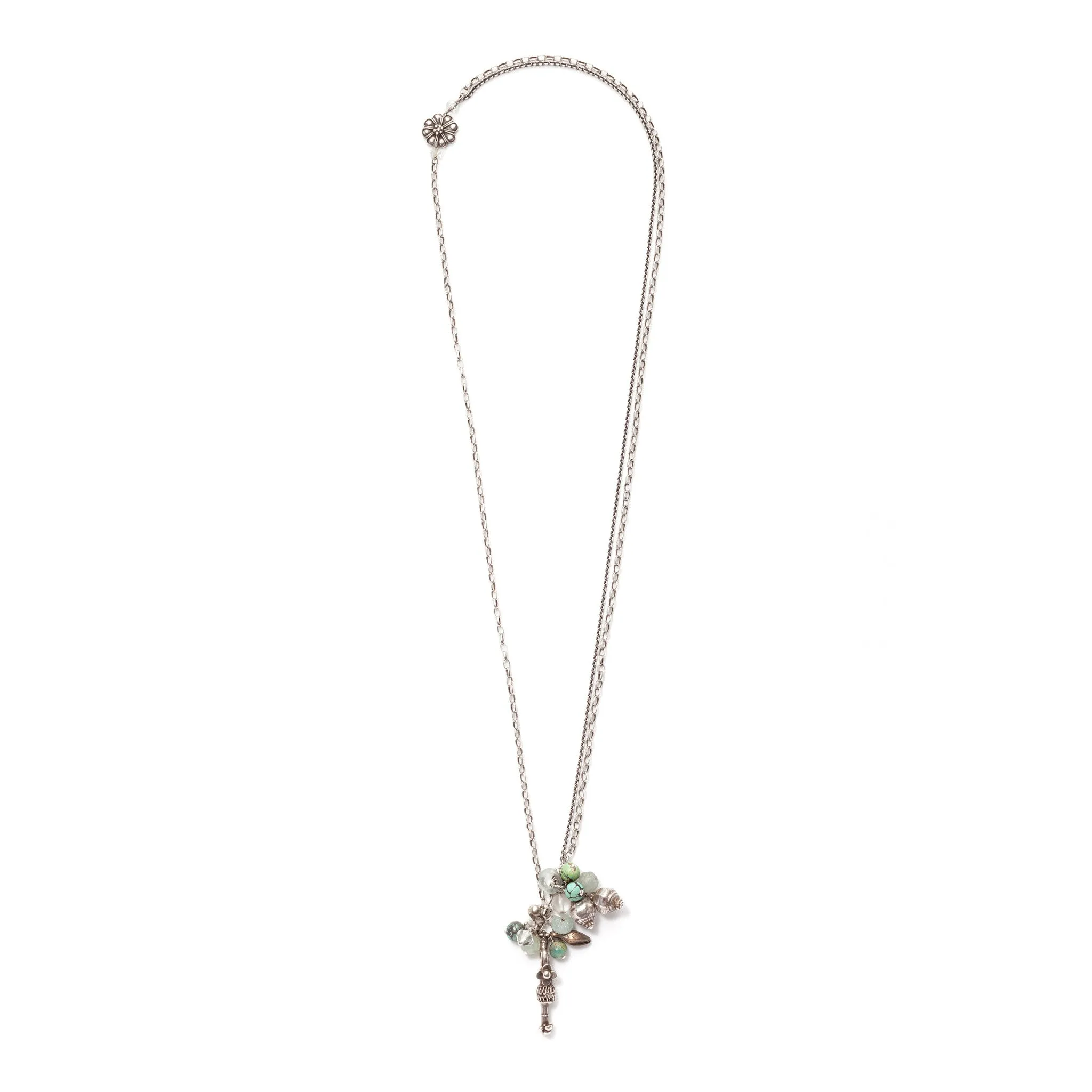 Jade and Turquoise Lariat