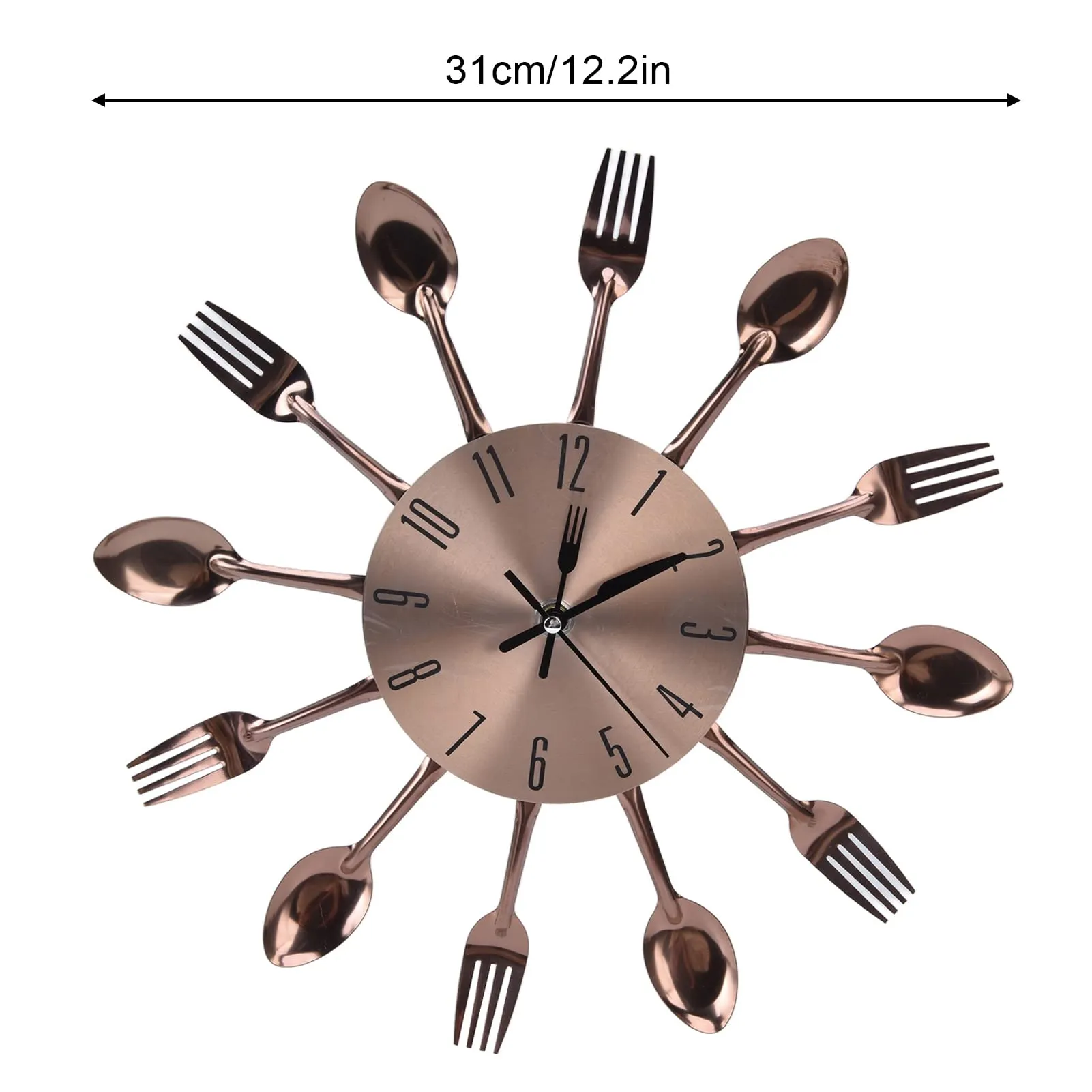 Kitchen Wall Clock Knife Fork Wall Clock Modern Style Decorative Silent Movement Living Room Restaurant Kitchen Decor Home Decor