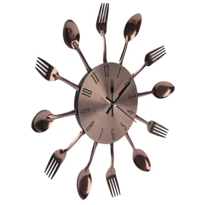 Kitchen Wall Clock Knife Fork Wall Clock Modern Style Decorative Silent Movement Living Room Restaurant Kitchen Decor Home Decor